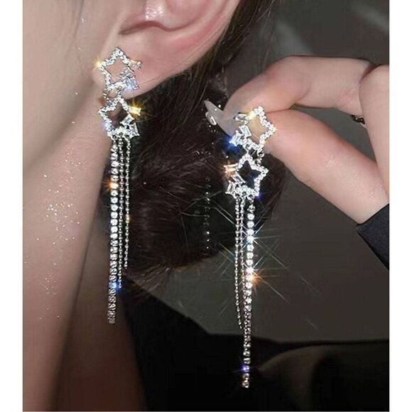 Shooting Star Earrings - Picture 2 of 7